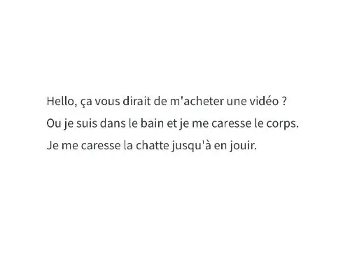 Jouissance dans le bain
