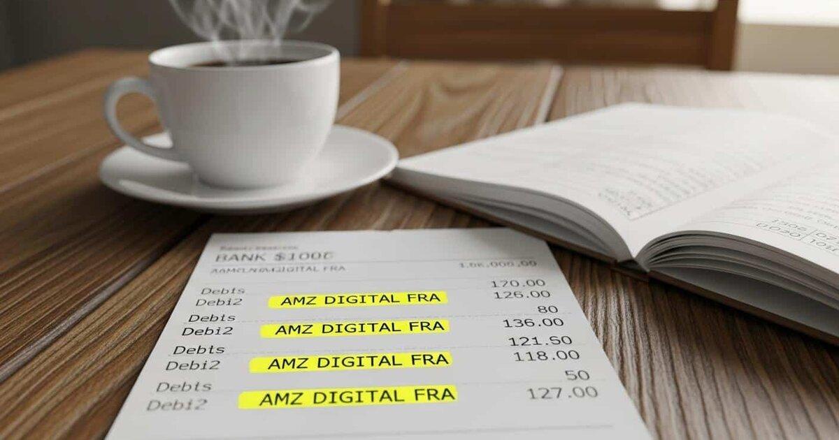 Relevé bancaire avec lignes de prélèvements — comment MYM apparaît sur votre compte