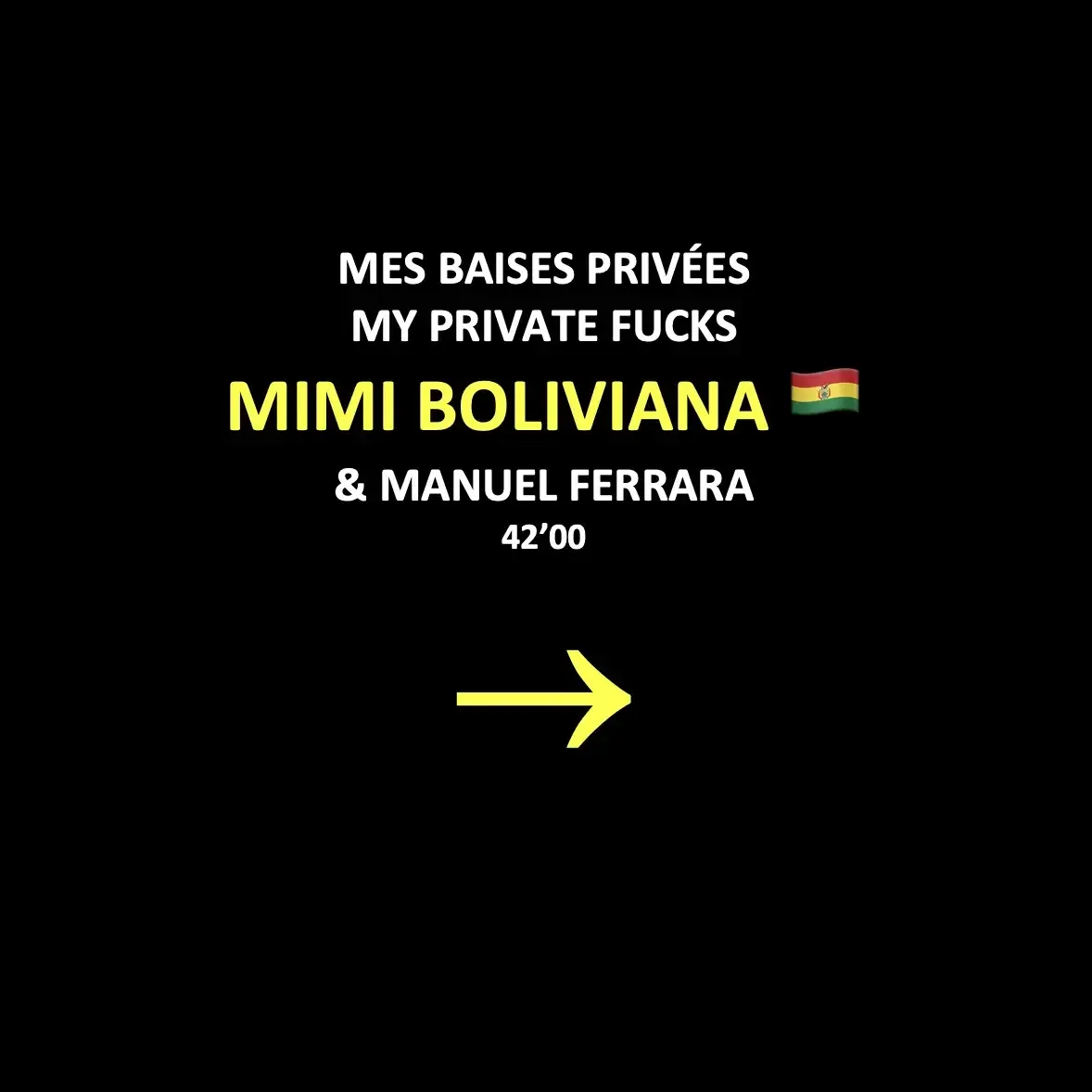 MIMI BOLIVIANA 🇧🇴Je ne suis jamais allé en Bolivie... 🙄Mais je suis déjà rentré dans un Bolivienne... 😜MIMI BOLIVIANA 🇧🇴I've never been to Bolivia... 🙄But I've already been inside a Bolivian woman... 😜