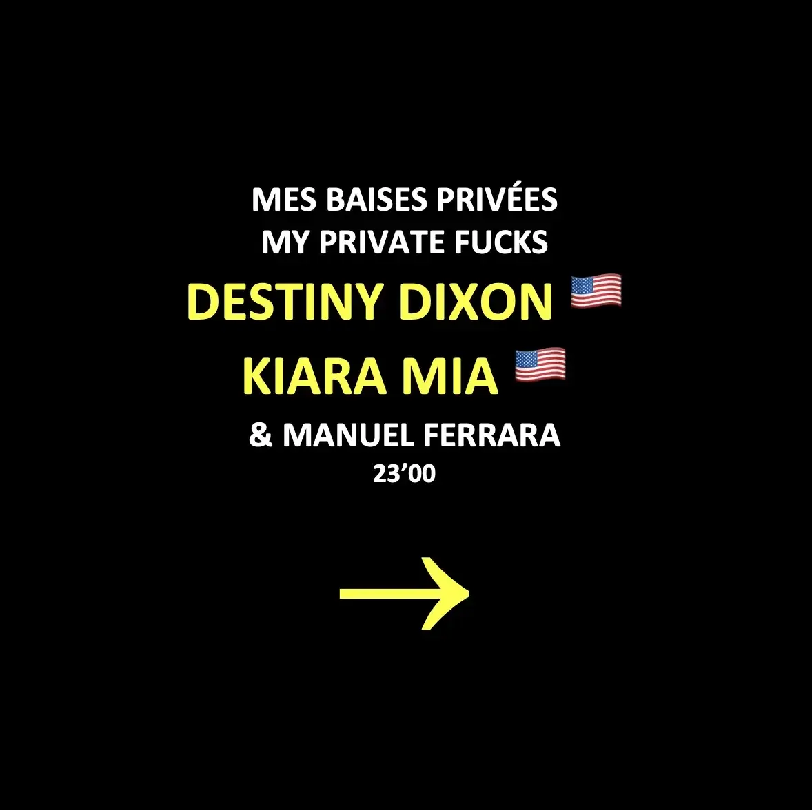 MES BAISES PRIVÉES : DESTINY DIXON 🇺🇸 & KIARA MIA 🇺🇸2 copines...Une blonde et un brune...C'est une formule dans laquelle chacun et chacune doit trouver son compte... 😜MY PRIVATE FUCKS : DESTINY DIXON 🇺🇸 & KIARA MIA 🇺🇸Two girlfriends...A blonde and a brunette...It's a formula where everyone should find something to enjoy... 😜