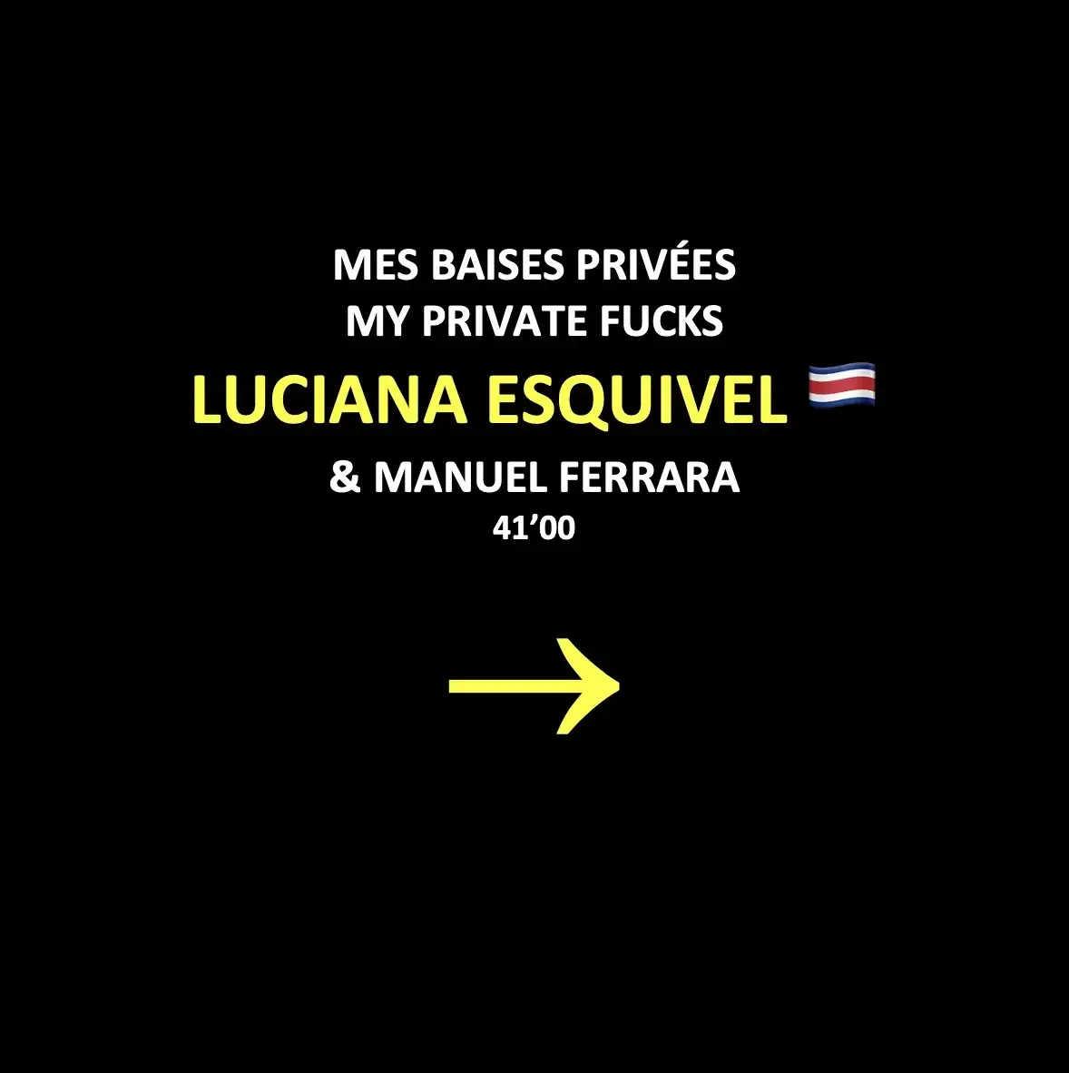 MES BAISES PRIVÉES : LUCIANA ESQUIVEL 🇨🇷Comment ne pas succomber aux charmes de cette brune incroyablement sexy...Mi ange mi démon...Tout ce que j'aime 🔥😍MY PRIVATE FUCKS : LUCIANA ESQUIVEL 🇨🇷How can anyone resist the charms of this incredibly sexy brunette... Half angel, half devil...Everything I love 🔥😍