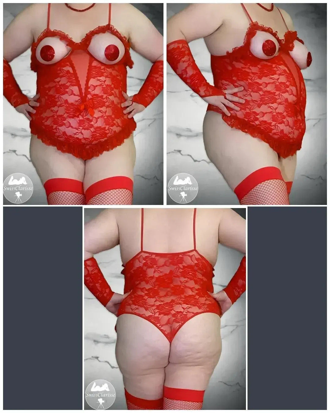 Leak & nude MYM — Swissclarisse : « Une touche de rouge 💋 » (MYM)