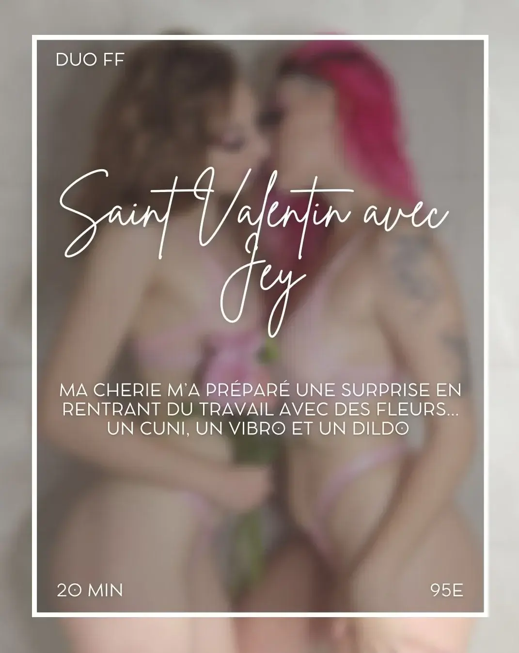 Leak & nude MYM — Harmony_sexy : « Saint Valentin avec Jey ! 💘🙈Au programme :• 20 min de pur amour lesbien• ma chérie me gâte avec un joli bouquet de fleurs 💐• cuni lesbien 👅• dildo et vibroTu seras là pour la voir ? 🙈💕 » (MYM)