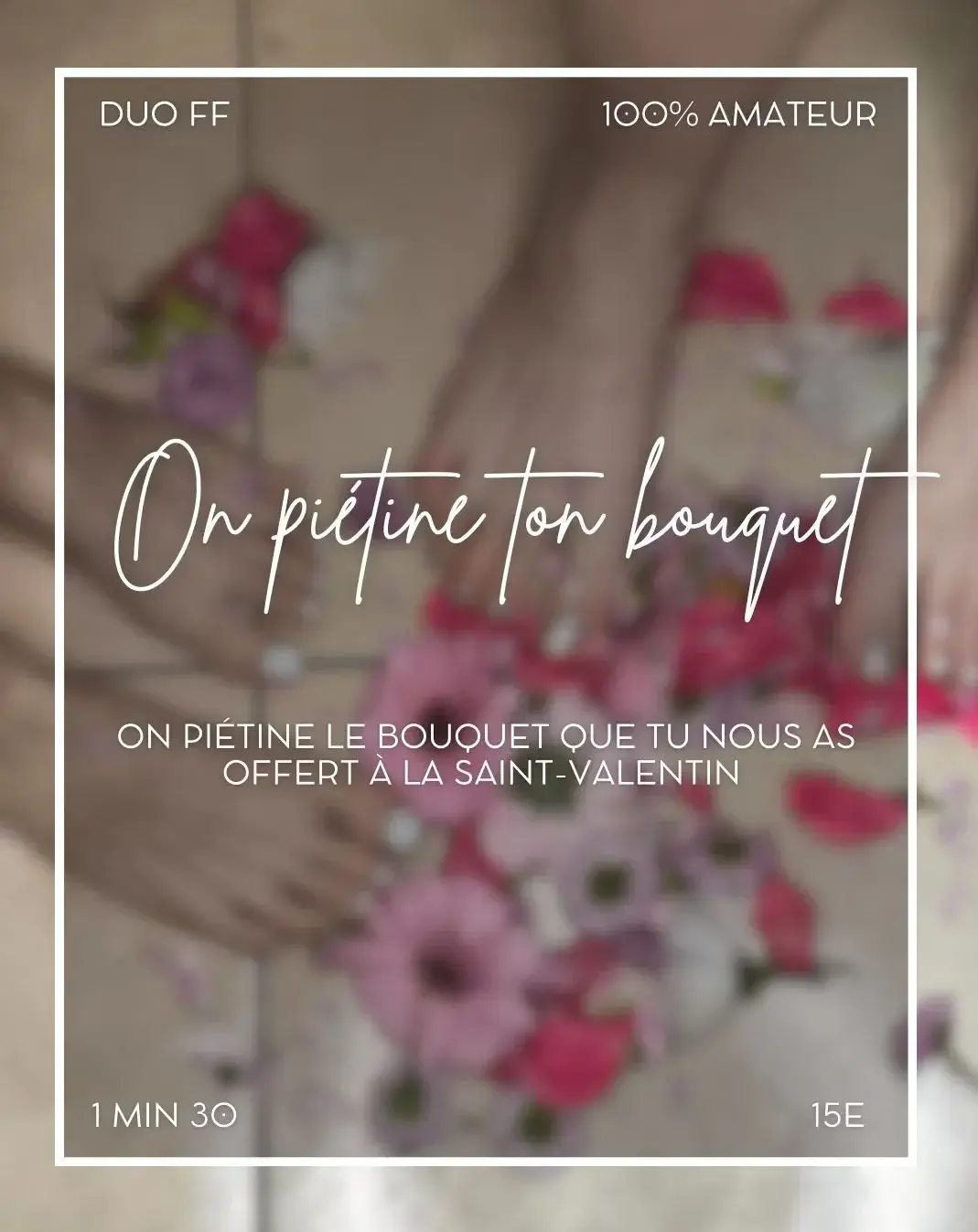 On piétine ton bouquet pendant 1min30 avec @lisandrelavenale 😈🦶🏼💐Tu le l’as pas reçue dans tes dm ? Envoie moi un petit message 😈💕
