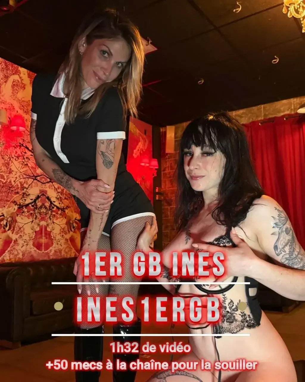 EXPÉRIENCE ULTIME D’INÈS : LA STAGIAIRE LA PLUS GROSSE SALOPE ET LA PLUS DÉGUEULASSE DU BUREAU 💦🍆Inès voulait absolument devenir la plus grosse putte à sperme de tous les temps et surpasser Pauline 🔥🐶Je lui ai organisé un méga GB avec plus de 50 mecs où elle se ferait souiller comme la dernière des chiennes en rut 🐕🦺💦 La salope a tout donné… Inès a égalé le record de Pauline et est maintenant au stade ULTIMATE MÉGA GROSSE PUTTE 😈En 1h30 de vidéo ultra dégueulasse, Inès s’est fait baiser, à sucer et vider plus de 50 queues 🍆À la fin elle était complètement détruite : sperme épais qui coulait de partout 💦, cheveux collés, visage recouvert de gros jets gluants 🥵, seins noyés sous la sauce blanche 🍒💦, bouche grande ouverte encore pleine de foutre 😮💨🍆 Un vrai BUKAKE bien dégueulasse de compétition en live pendant le GB 🤮💦Elle n’a pas voulu enlever le jus ! NON, elle voulait le garder sur elle pendant que d’autres la baisaient 🐷 C’était son 1ER GB… et clairement un des derniers, donc cette vidéo vaut de l’or 🔥Mais avant de finir cette session bien crade… On programme déjà l’ULTIMATE GANG GANG : Inès vs Pauline ⚔️ 2 grosses salopes qui vont s’affronter pour savoir qui est la SALOPE ULTIME N°1 GOLD 🥇🐶💦Rendez-vous fixé en mai, reste connecté sur mon MYM pour toutes les infos !En attendant, pour débloquer la vidéo complète d’Inès en plein GB, envoie en MP le code : INES1ERGB 🔓 T’es prêt à voir Inès se faire déglinguer et recouvrir de jus ? 💦😈