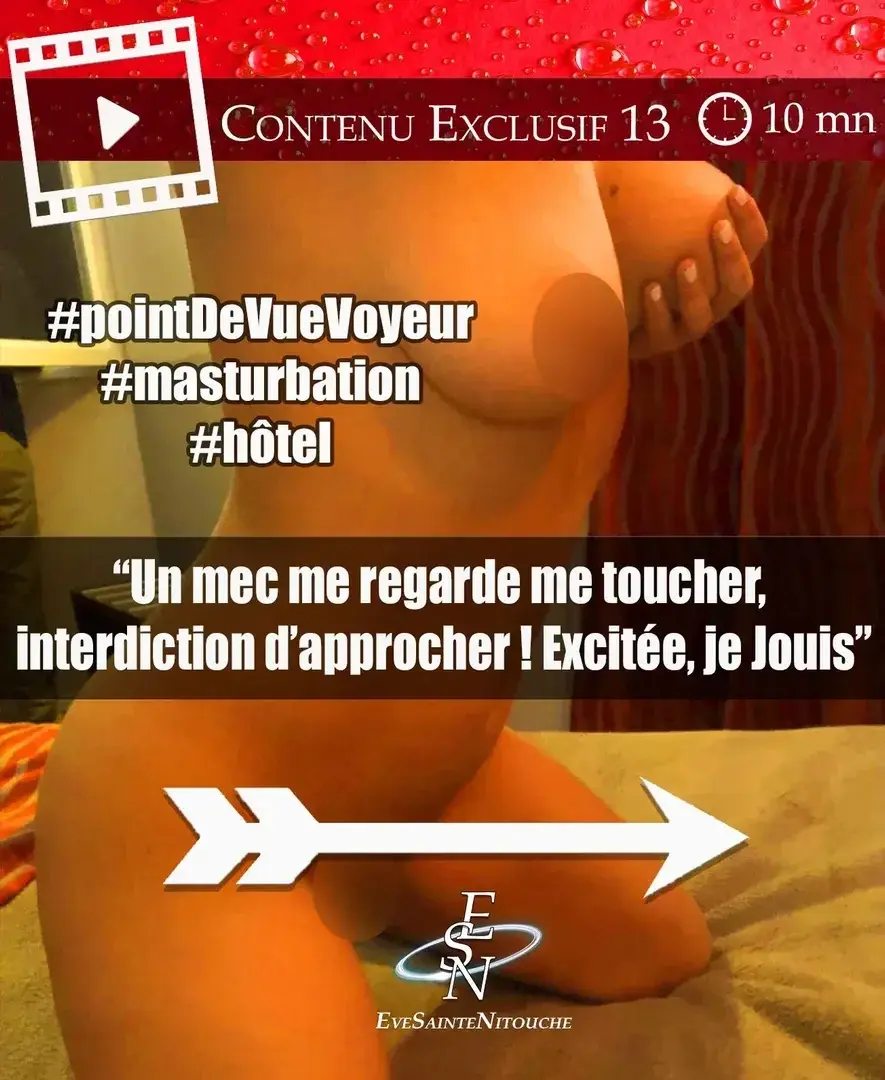 Je matche sur le net avec un mec. On se retrouve à l’hôtel le soir même ! En arrivant, déception... il ne me plaît pas du tout... mais il est assez sympa alors je deal avec lui 😜 : je vais lui faire le show car ça m’excite de folie mais interdiction 🚫 d’approcher ! La suite en vidéo 🔞.-20% sur ton abo avec le code DROPFR20, FIRST20 ou SURPRISE20