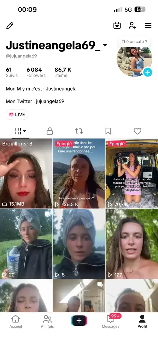 Mon TikTok bb je live dessus très souvent ! Abonne toi mtn