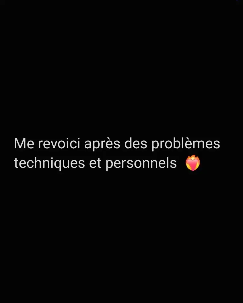 Désolé pour le retour tardif