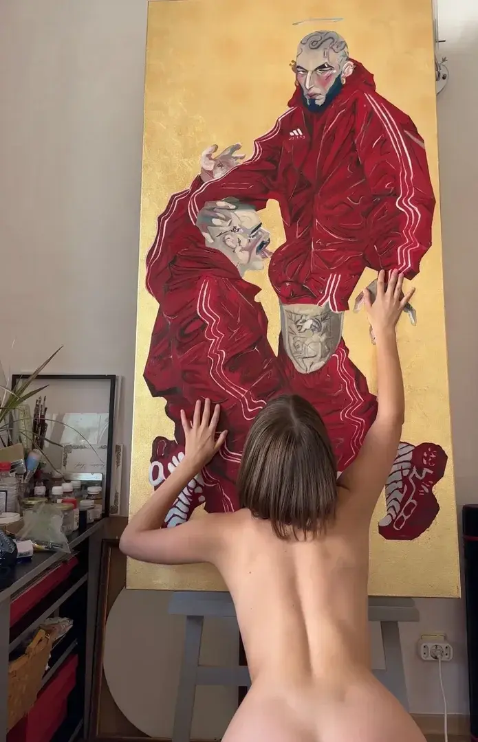 Do you like my painting?😈