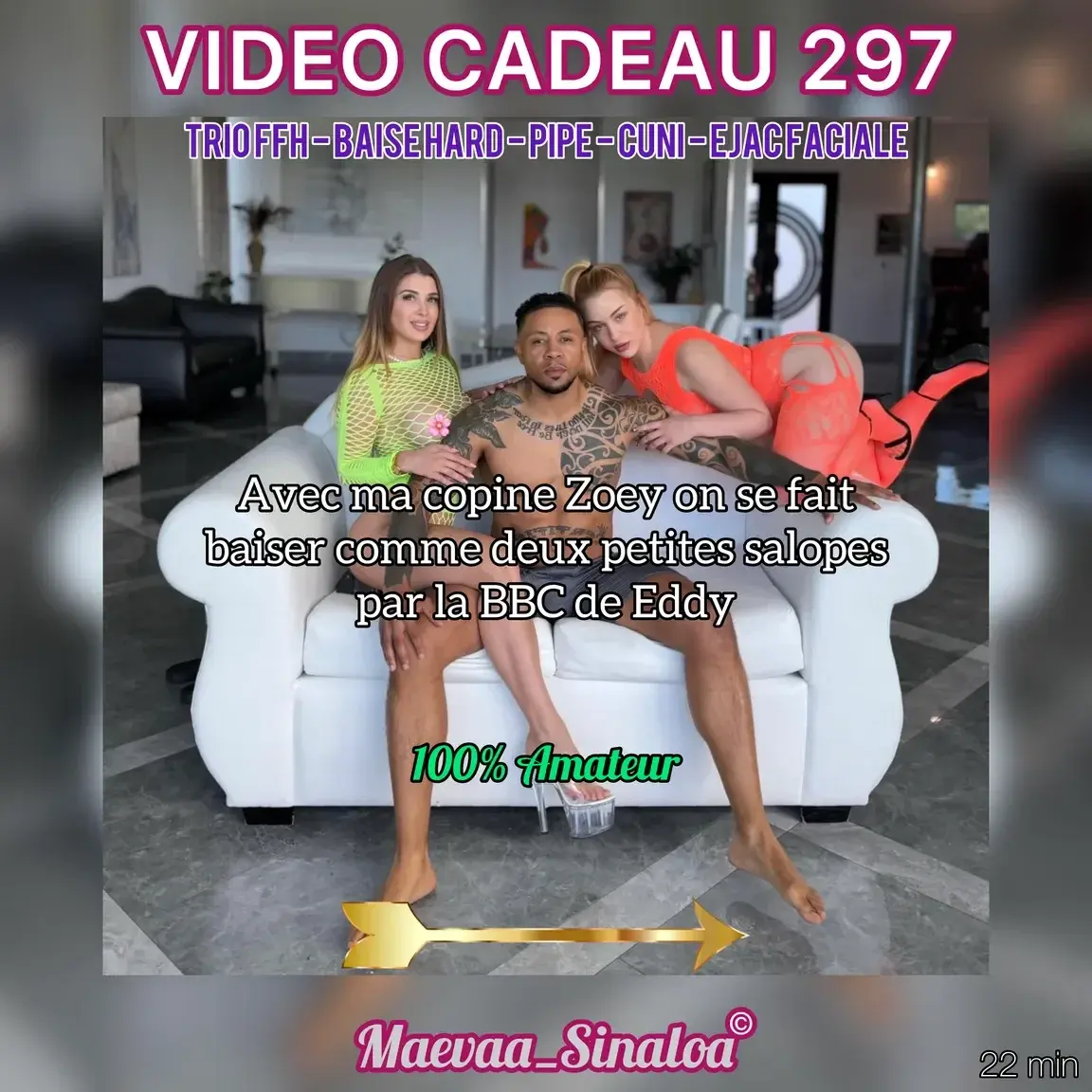 Leak & nude MYM — maevaa_sinaloa : « Nouvelle vidéo de 22 min mes coquins 🔥 Trio FFH 🥵 Avec ma copine Zoey on se baiser comme deux petites salopes par la BBC de Eddy 🤤 » (MYM)