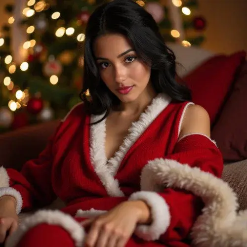 Santa Claus, I swear i was a good girl this years ☃️❄️